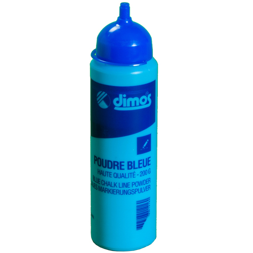 High quality blue chalk line powder - 250 g plastic bottle
